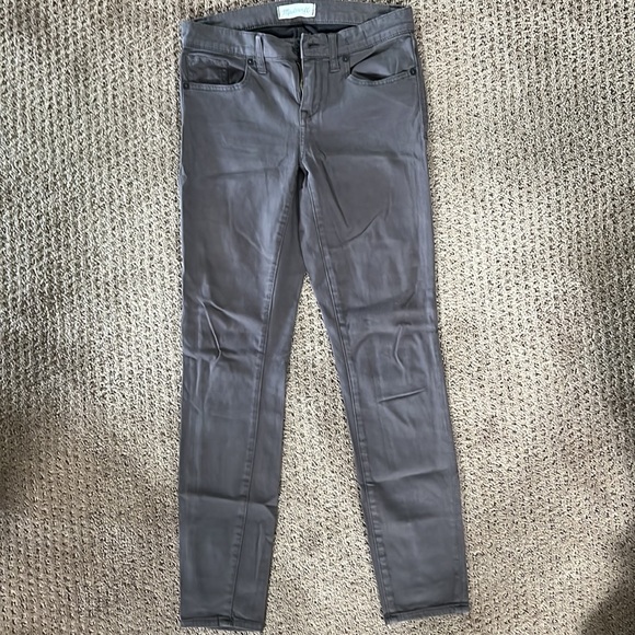 Madewell Vintage Satin Skinny Gray Pants size 26 - Picture 6 of 7